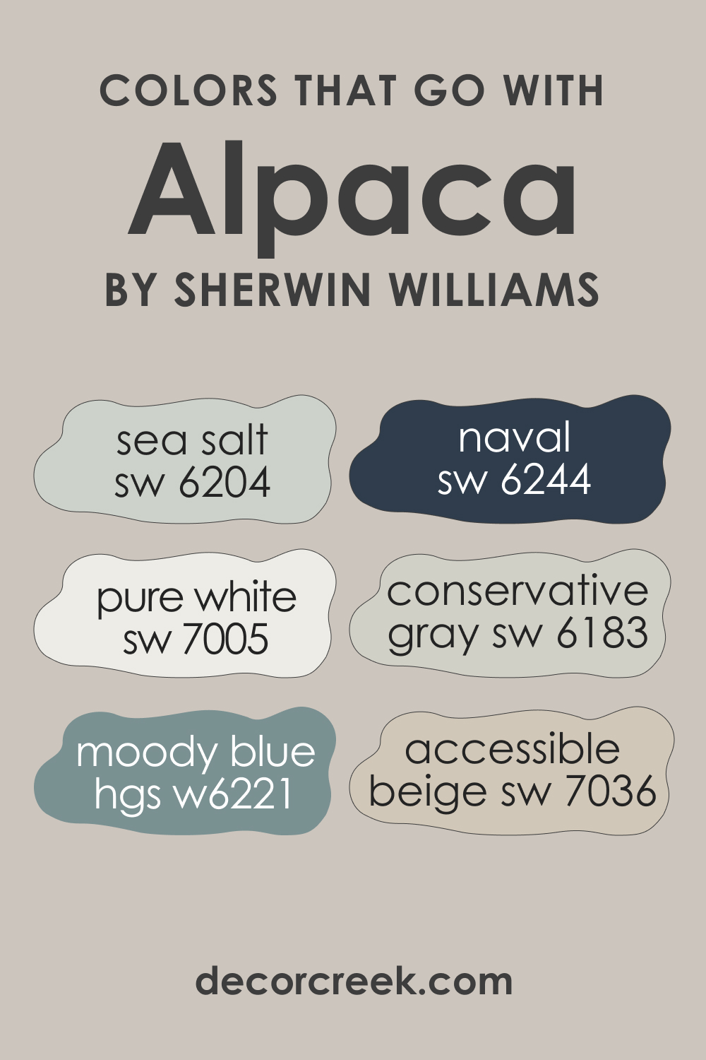 Colors That Go Well With SW 7022 Alpaca