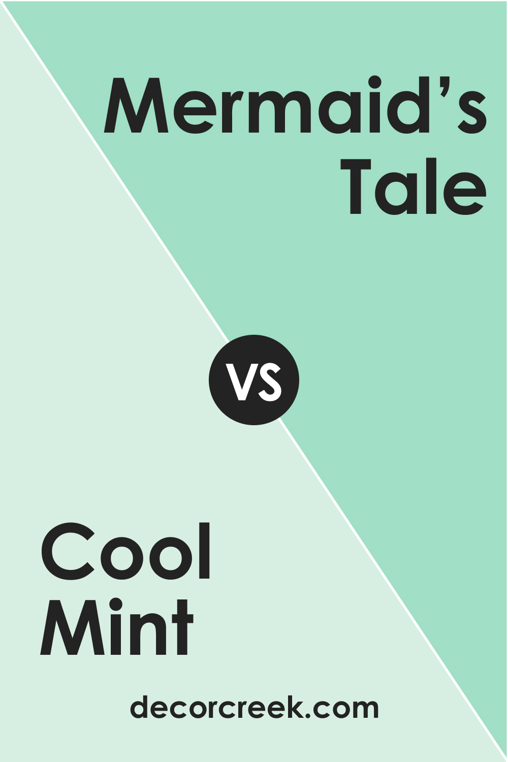 Cool Mint 582 vs. BM 577 Mermaid’s Tale