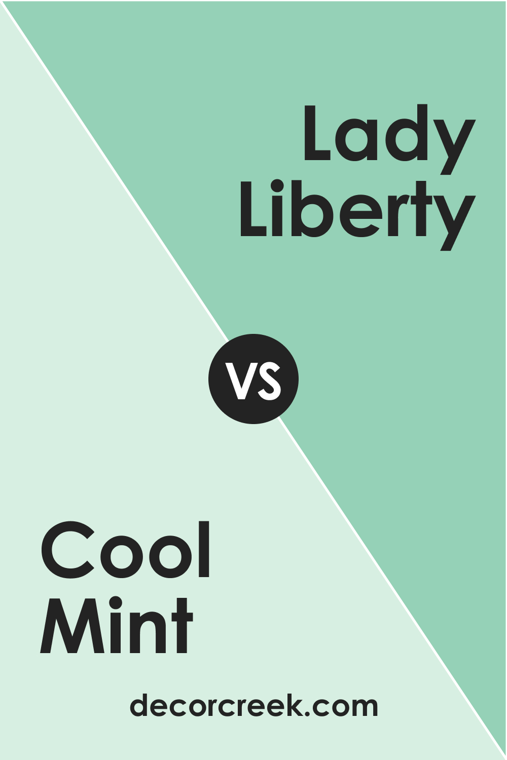 Cool Mint 582 vs. BM 585 Lady Liberty