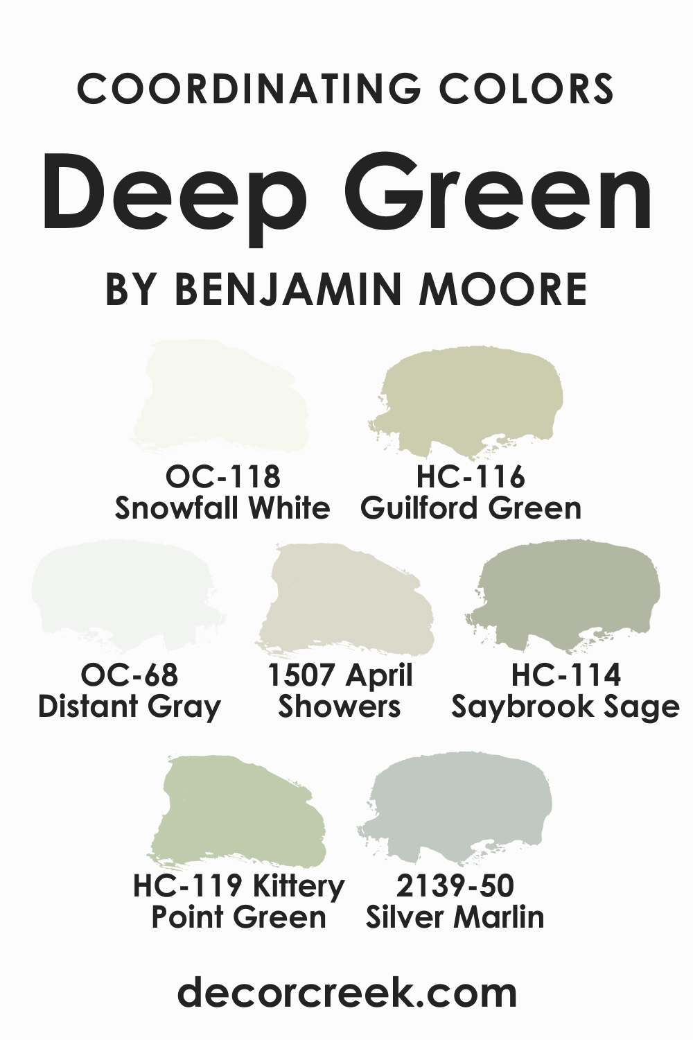 Coordinating Colors of Deep Green 2039-10