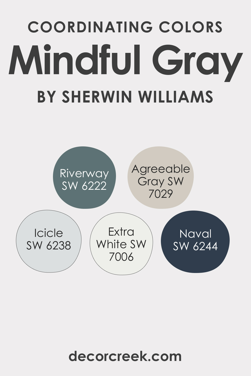 Coordinating Colors of SW 7016 Mindful Gray