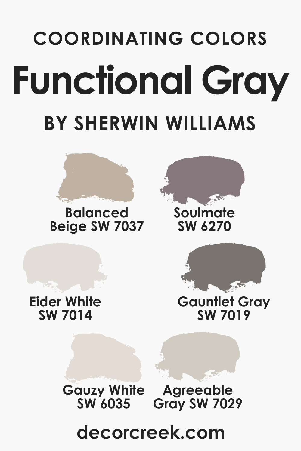 Coordinating Colors for SW Functional Gray