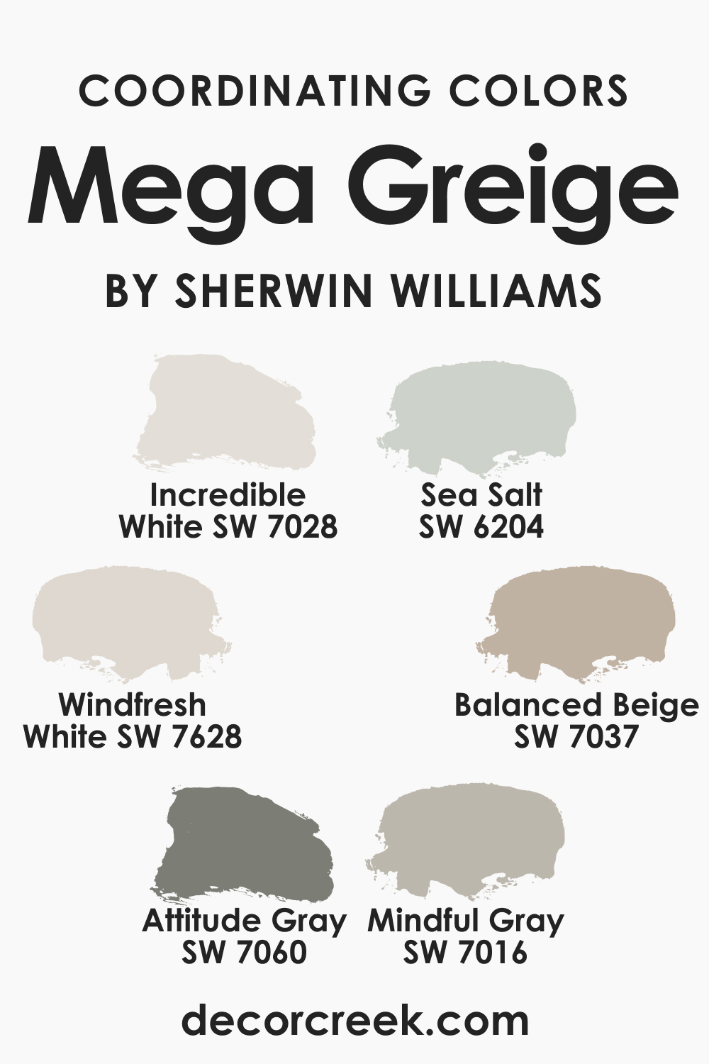 Coordinating Colors of SW 7031 Mega Greige