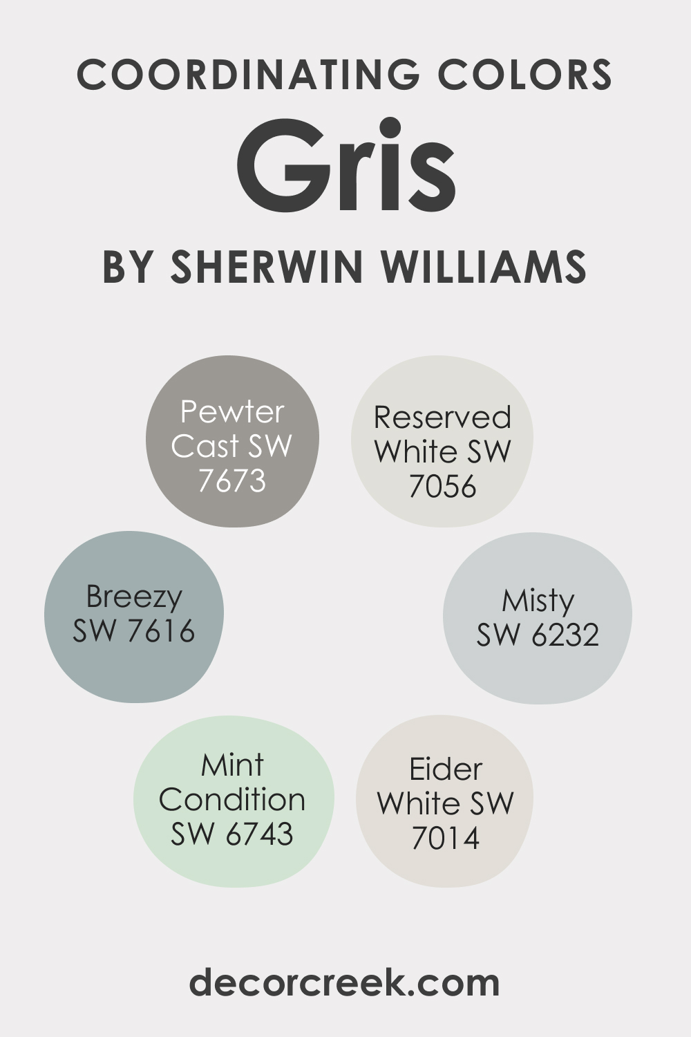 Coordinating Colors of SW 7659 Gris