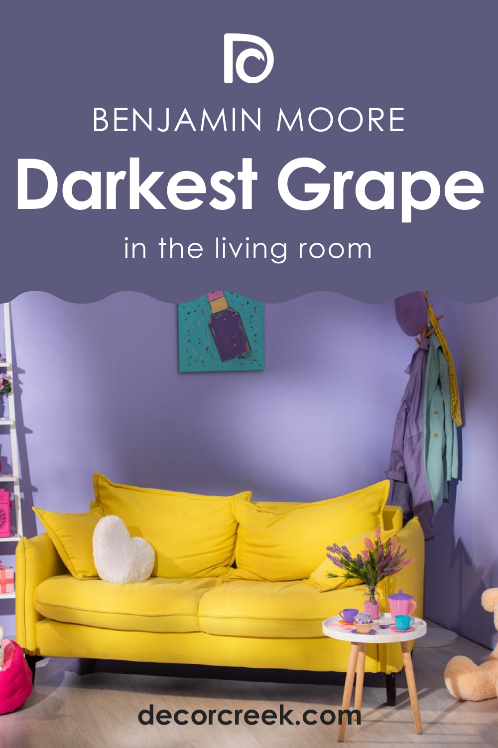 How to Use Darkest Grape 2069-30 in the Living Room