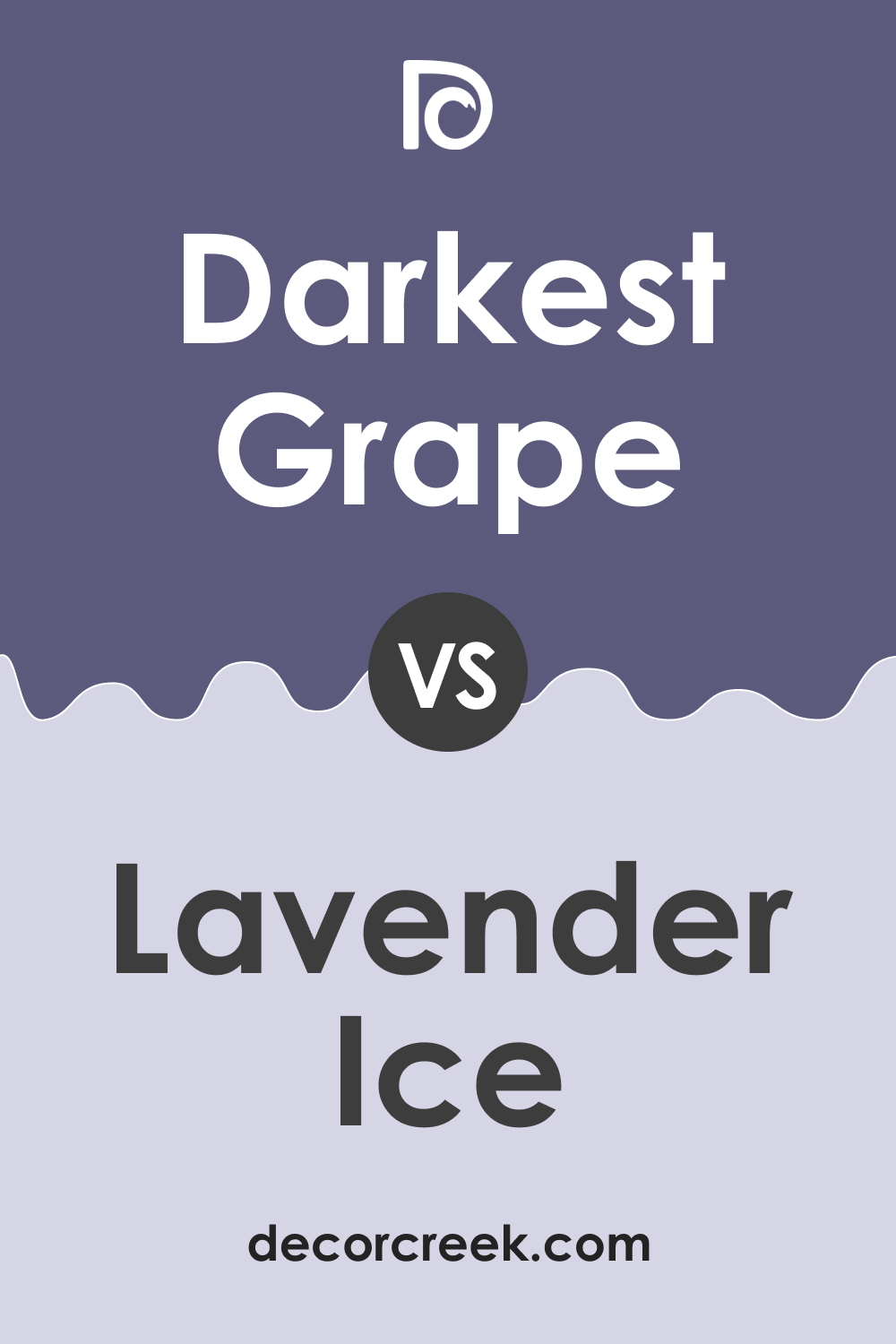 Darkest Grape 2069-30 vs. BM 2069-60 Lavender Ice