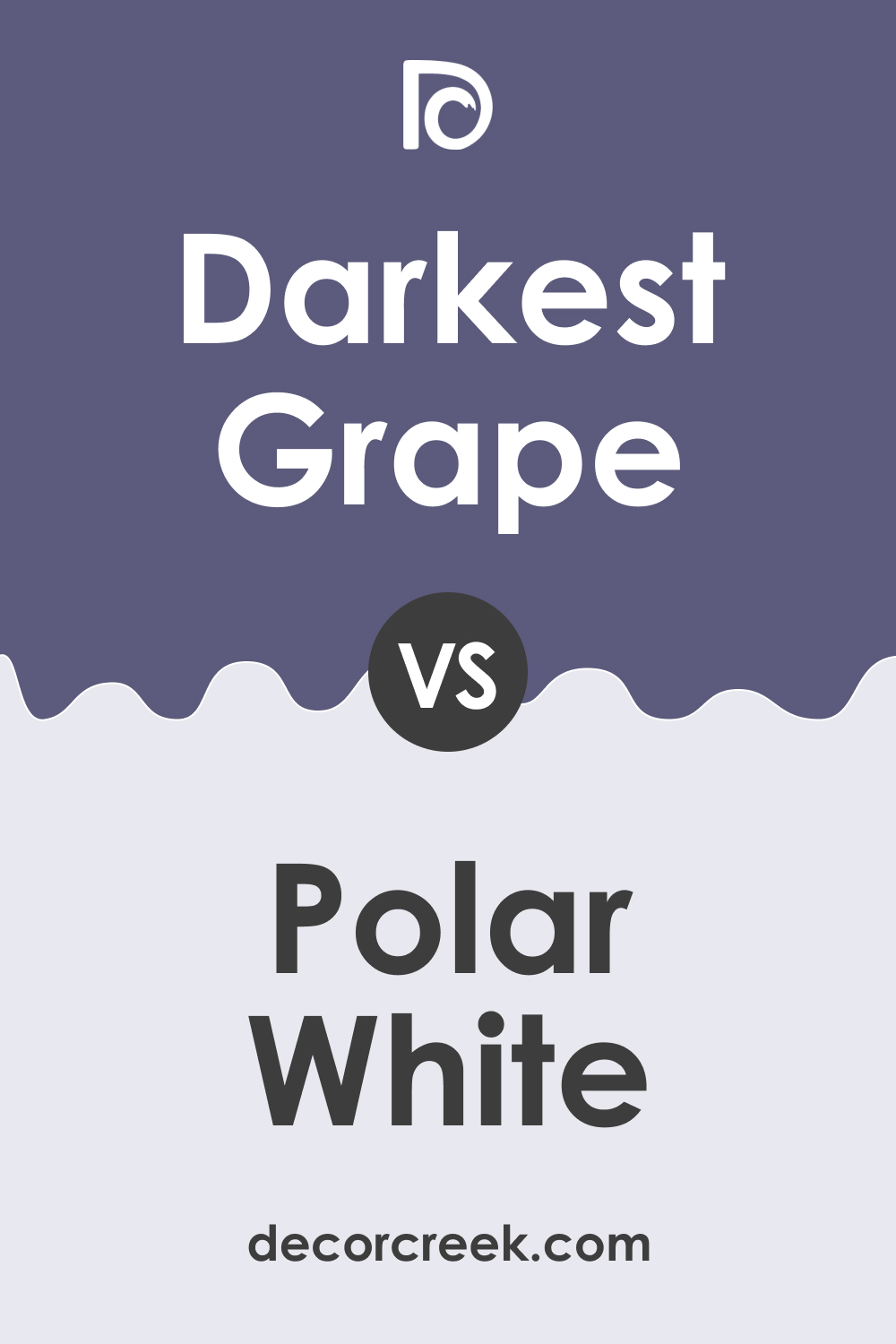 Darkest Grape 2069-30 vs. BM 2069-70 Polar White