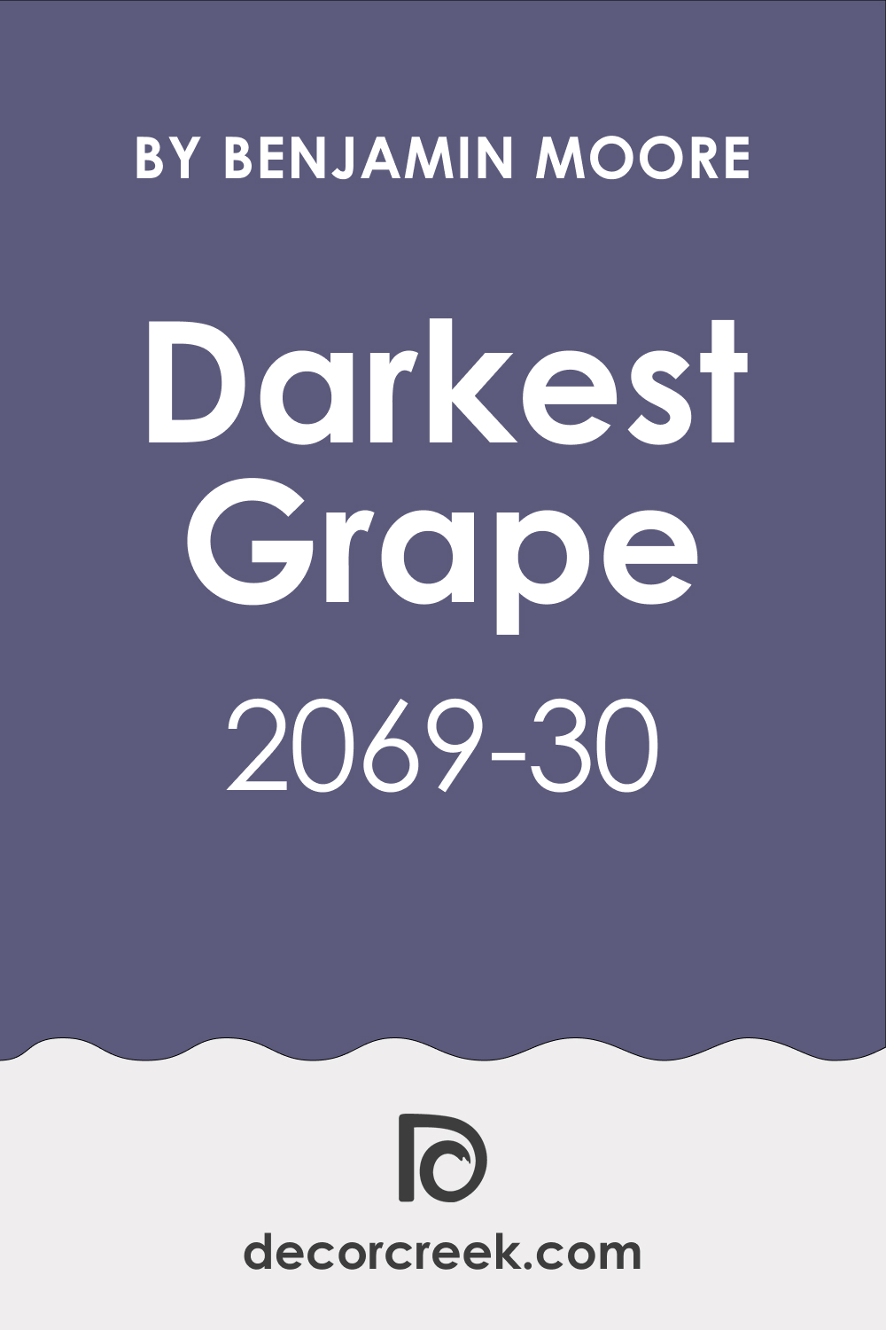Darkest Grape 2069-30 Paint Color by Benjamin Moore