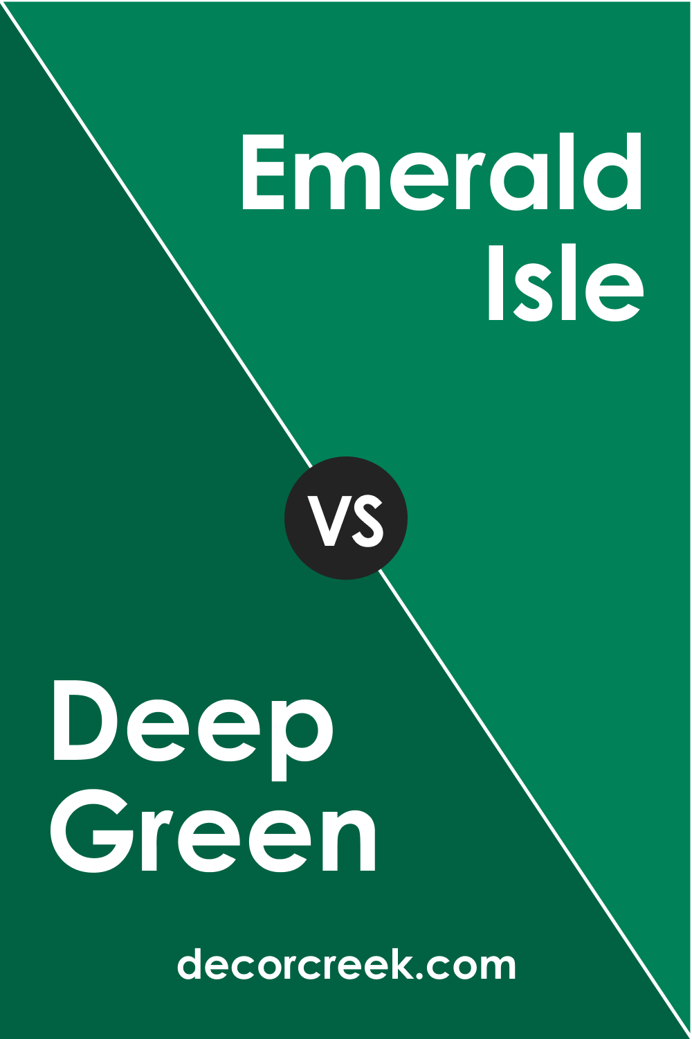 Deep Green 2039-10 vs. BM 2039-20 Emerald Isle