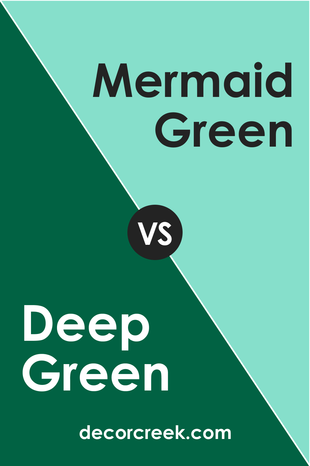 Deep Green 2039-10 vs. BM 2039-50 Mermaid Green