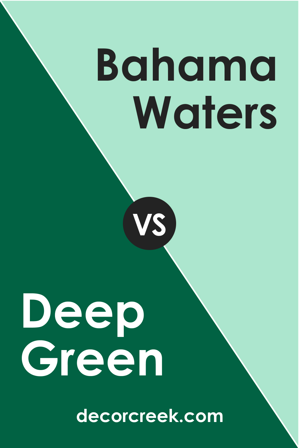 Deep Green 2039-10 vs. BM 576 Bahama Waters