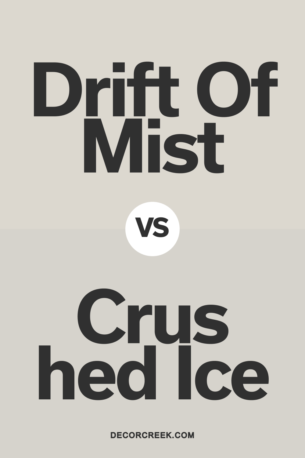 Drift of Mist SW 9166 vs Crushed Ice SW 7647