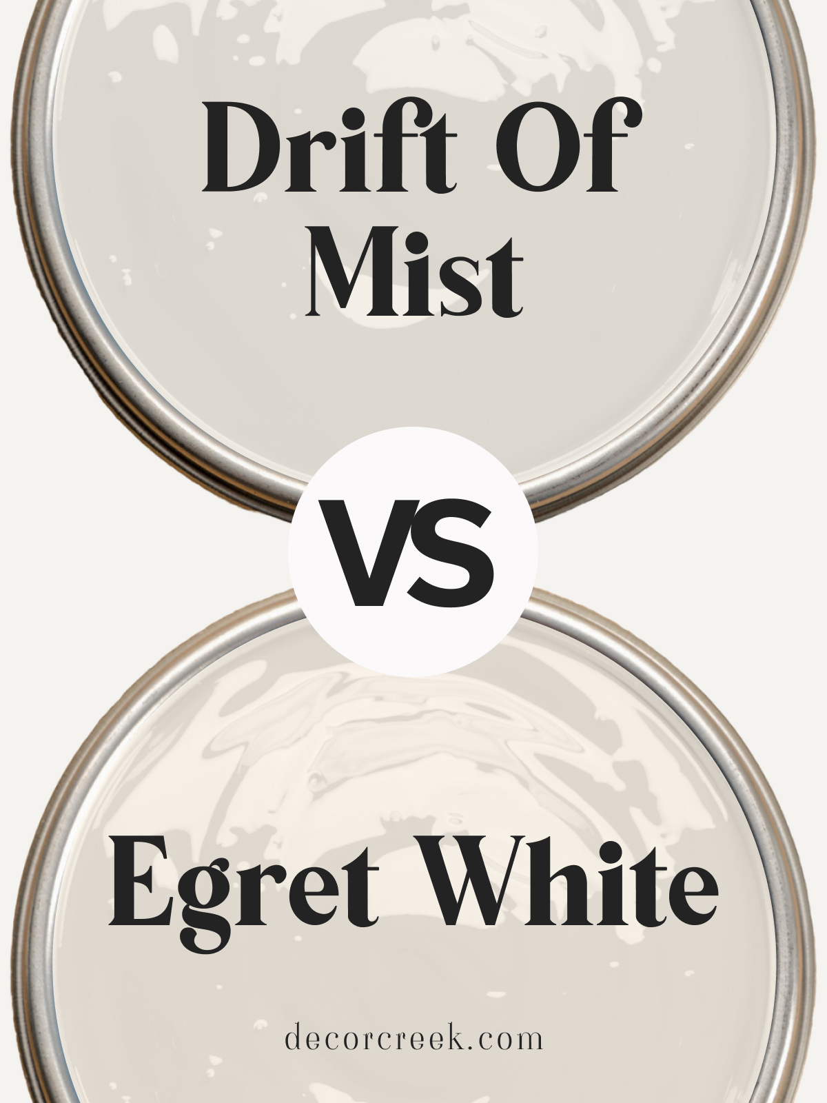 Drift of Mist SW 9166 vs Egret White SW 7570