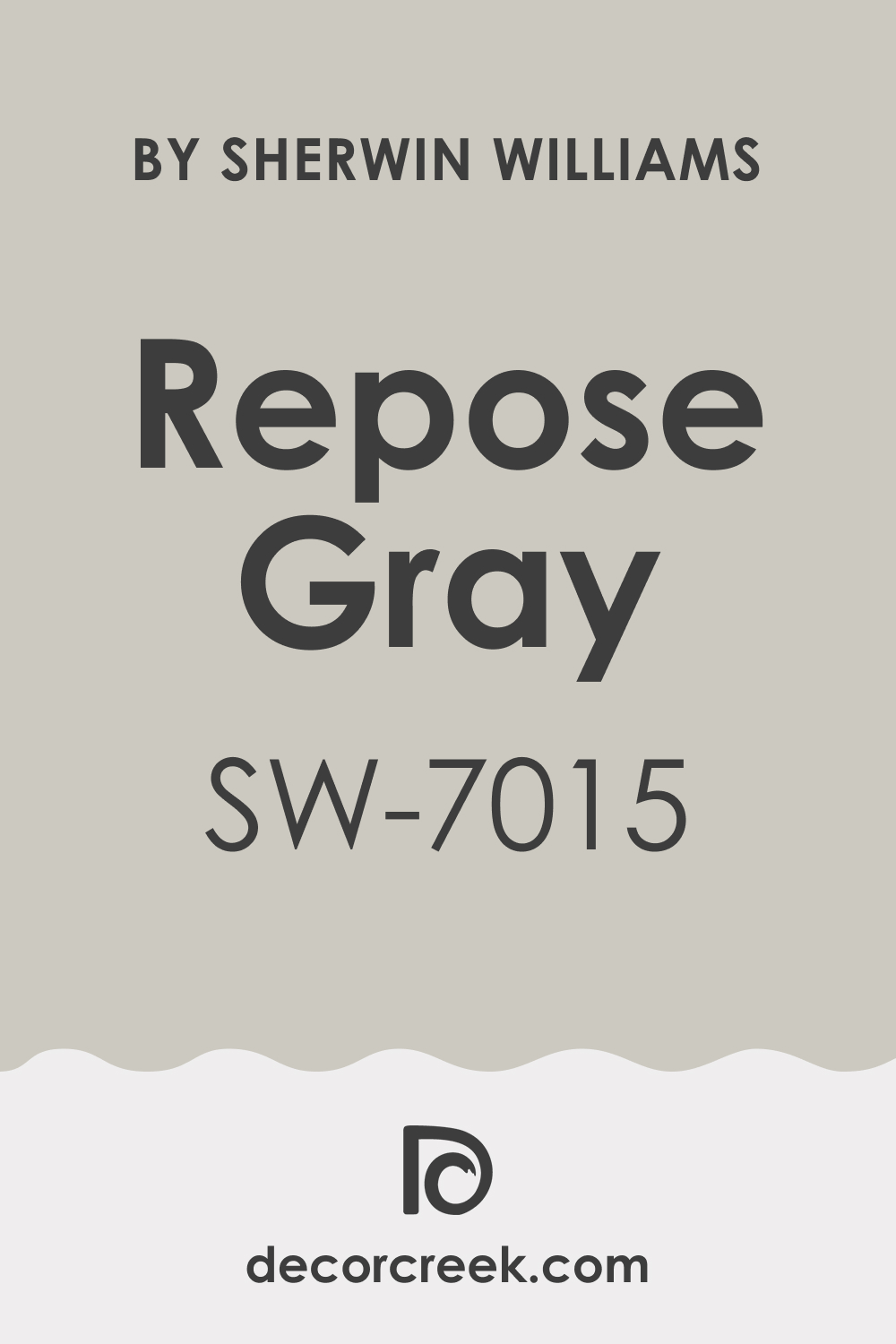 Repose Gray SW 7015 Paint Color by Sherwin-Williams
