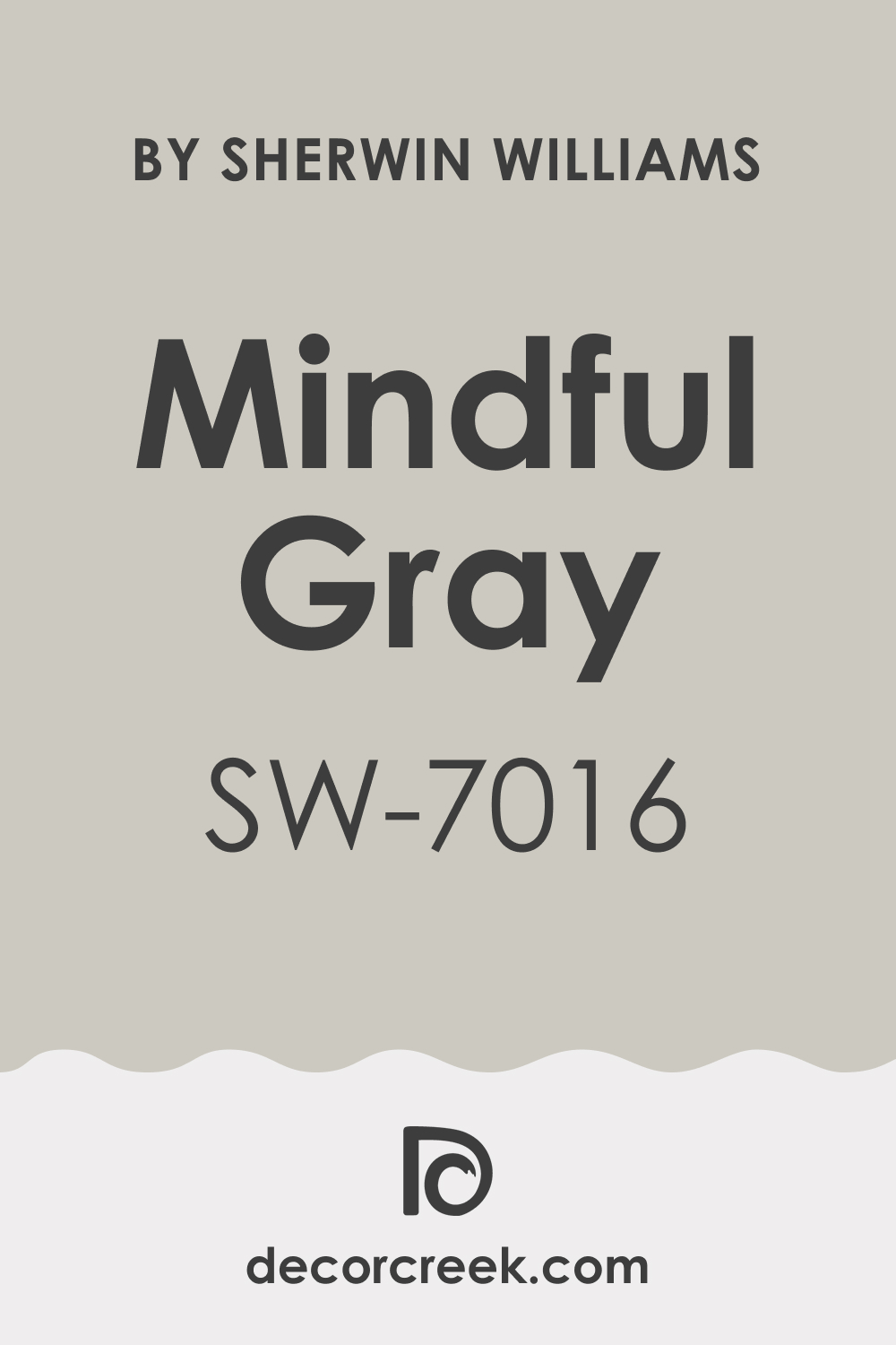 Mindful Gray SW 7016 Paint Color by Sherwin Williams