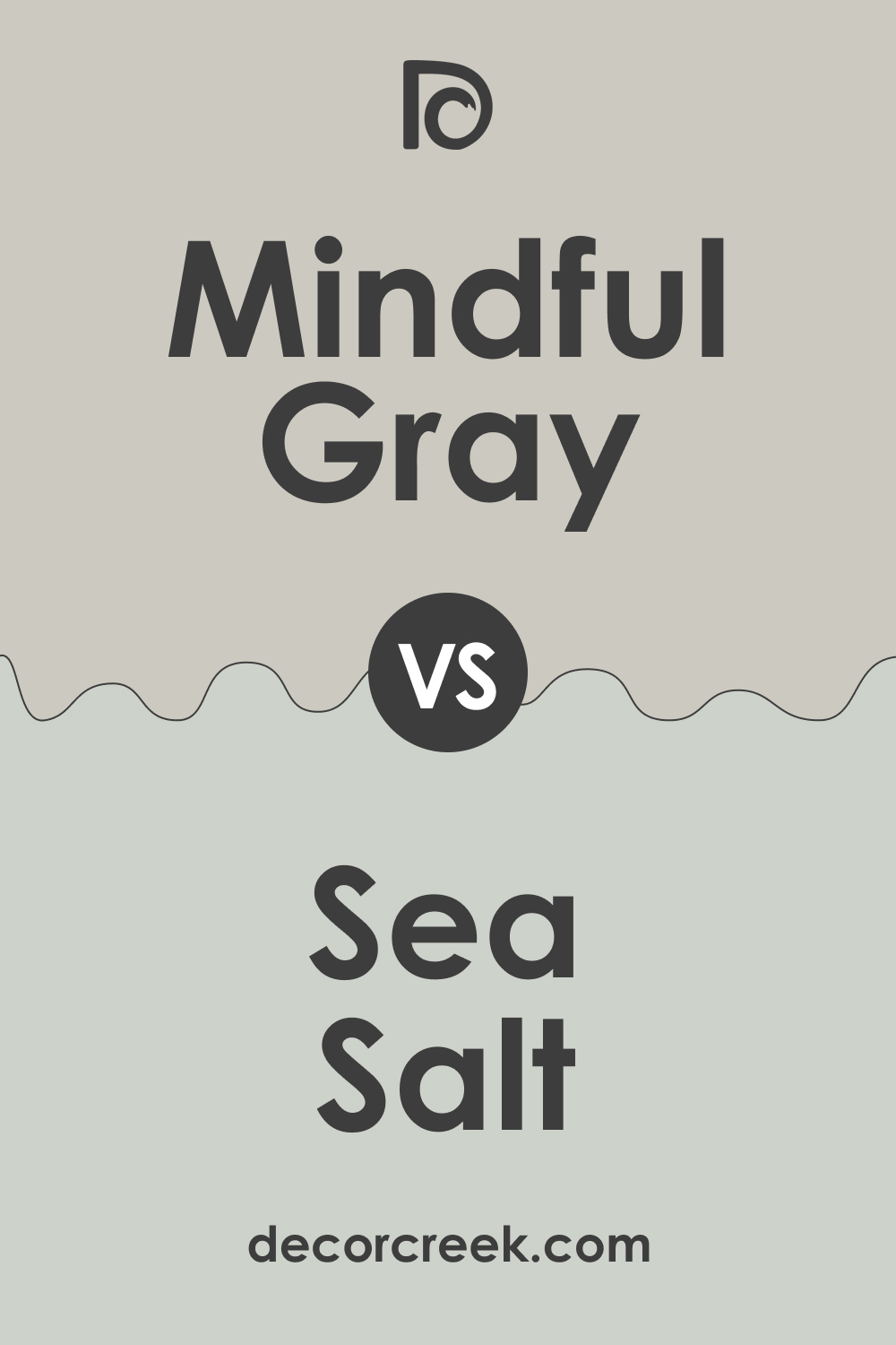 SW 7016 Mindful Gray vs. SW Sea Salt