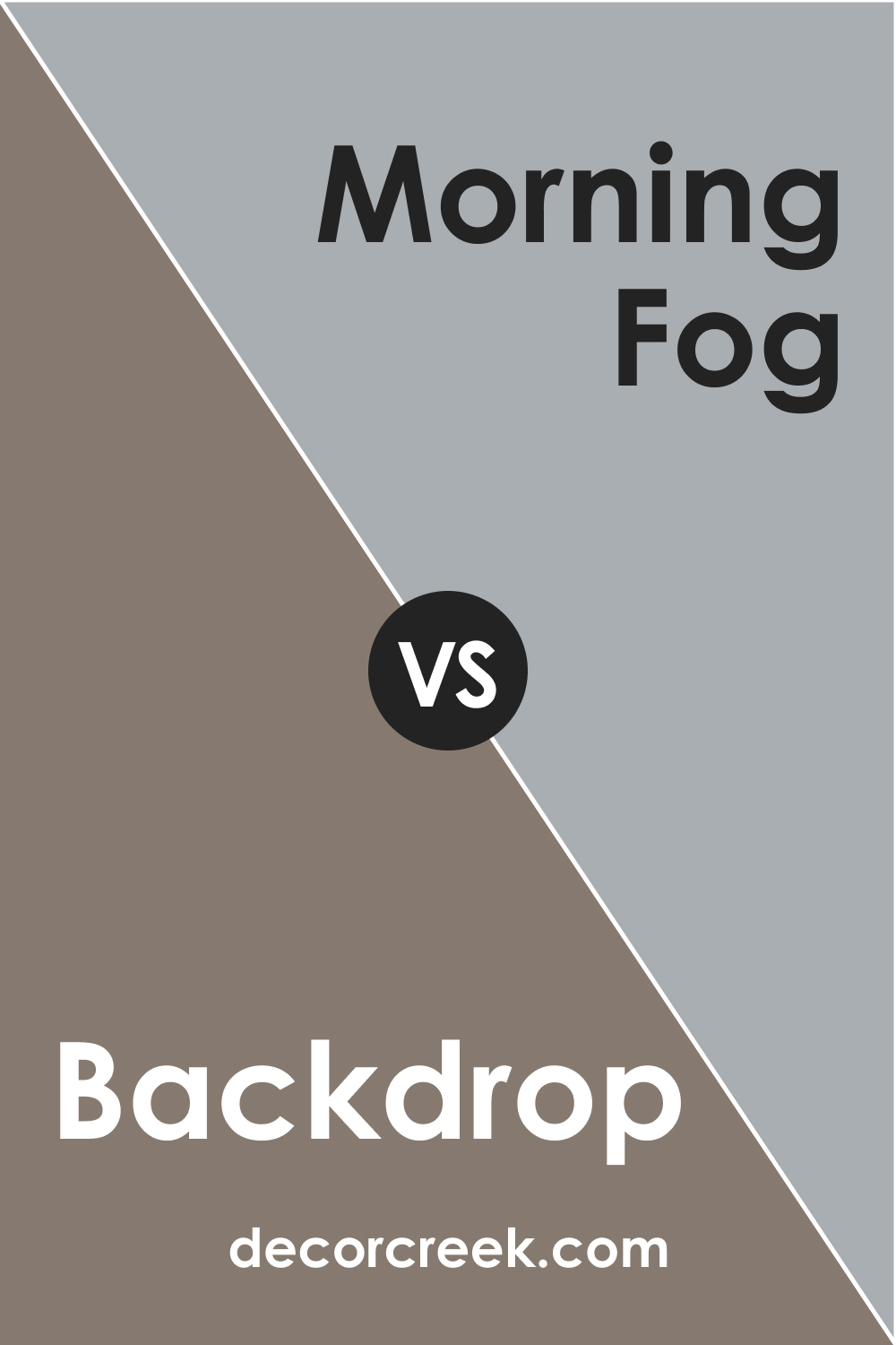 SW 7025 Backdrop vs. SW 6255 Morning Fog
