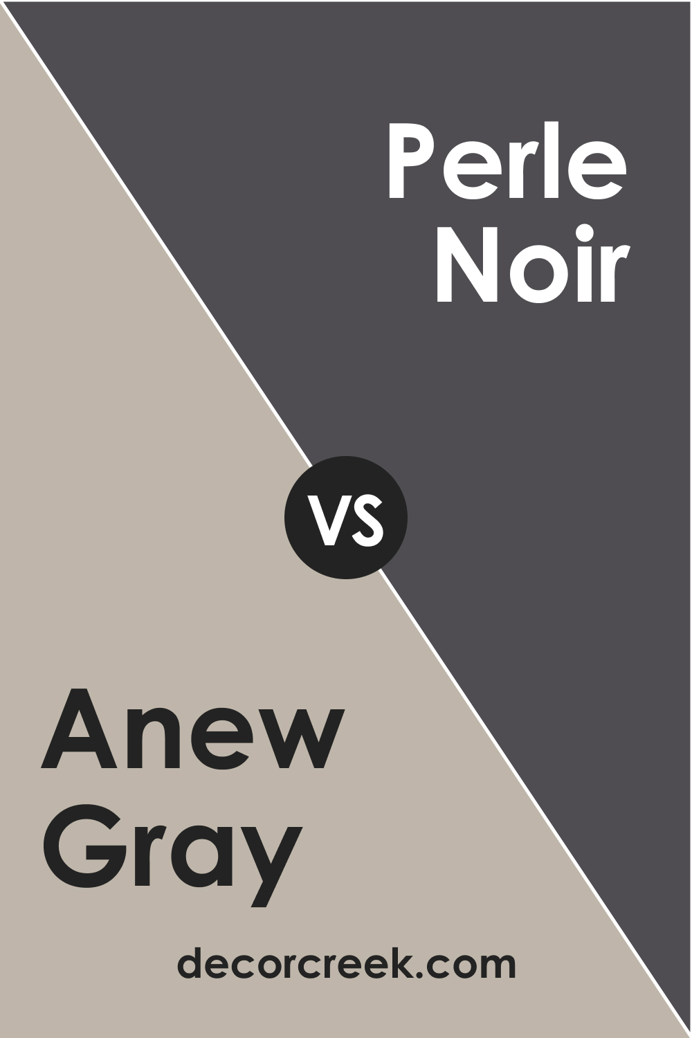 SW 7030 Anew Gray vs. SW Perle Noir