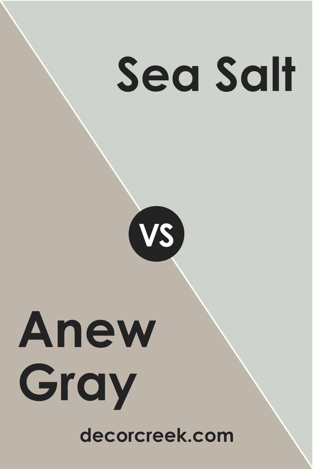 SW 7030 Anew Gray vs. SW Sea Salt