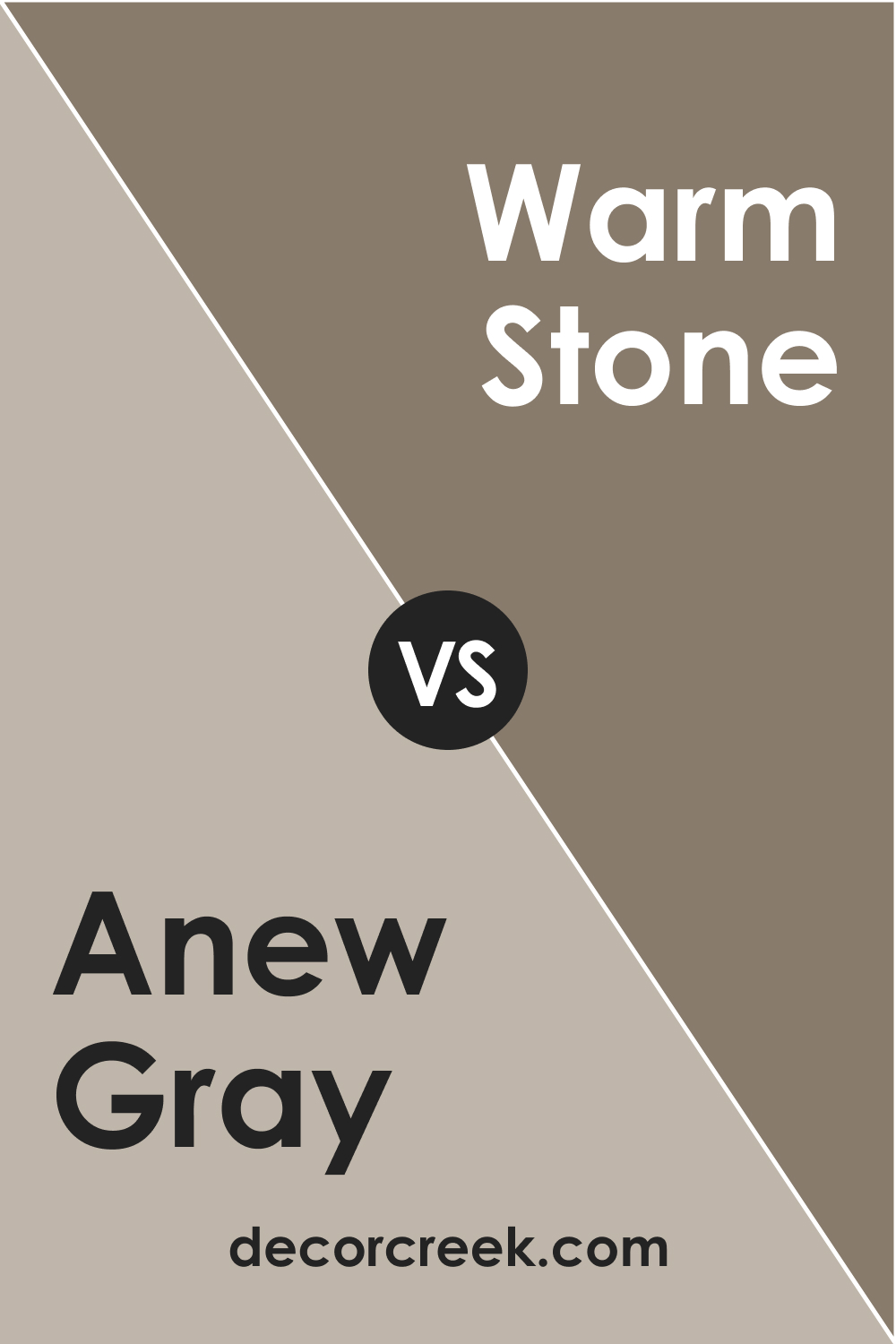 SW 7030 Anew Gray vs. SW Warm Stone