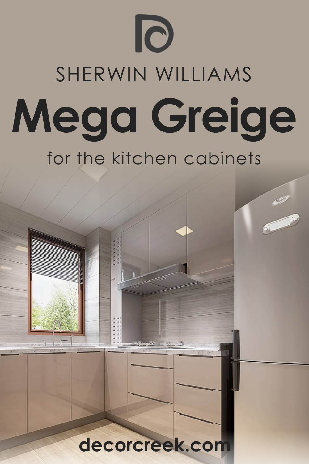 How to Use SW 7031 Mega Greige for the Kitchen Cabinets?