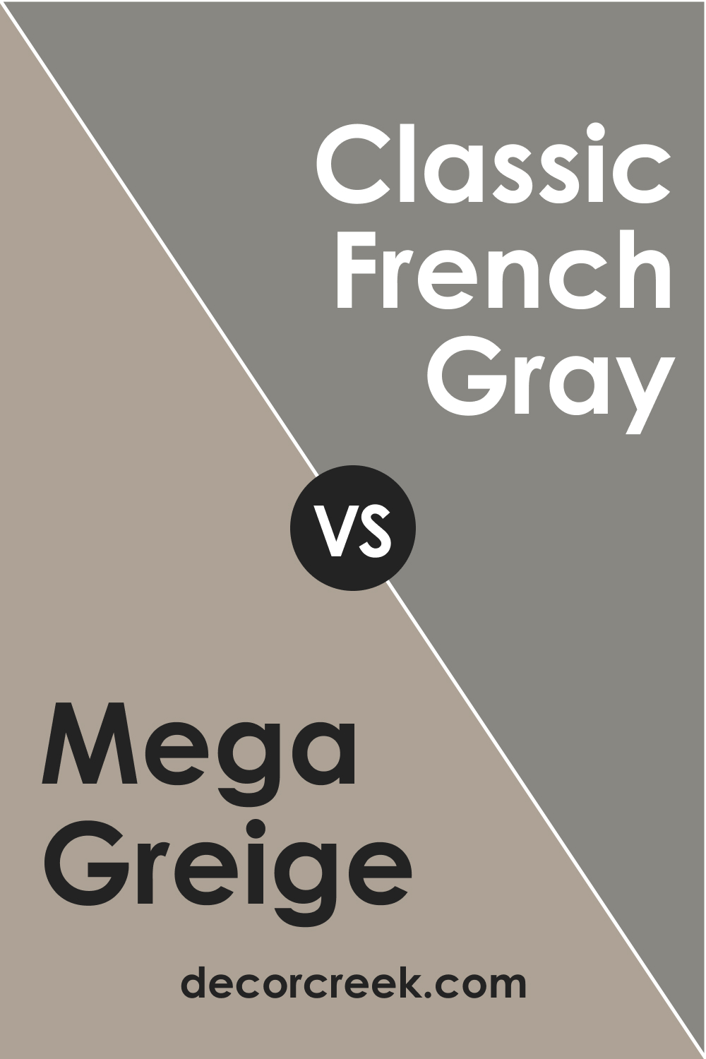 SW 7031 Mega Greige vs. SW Classic Gray