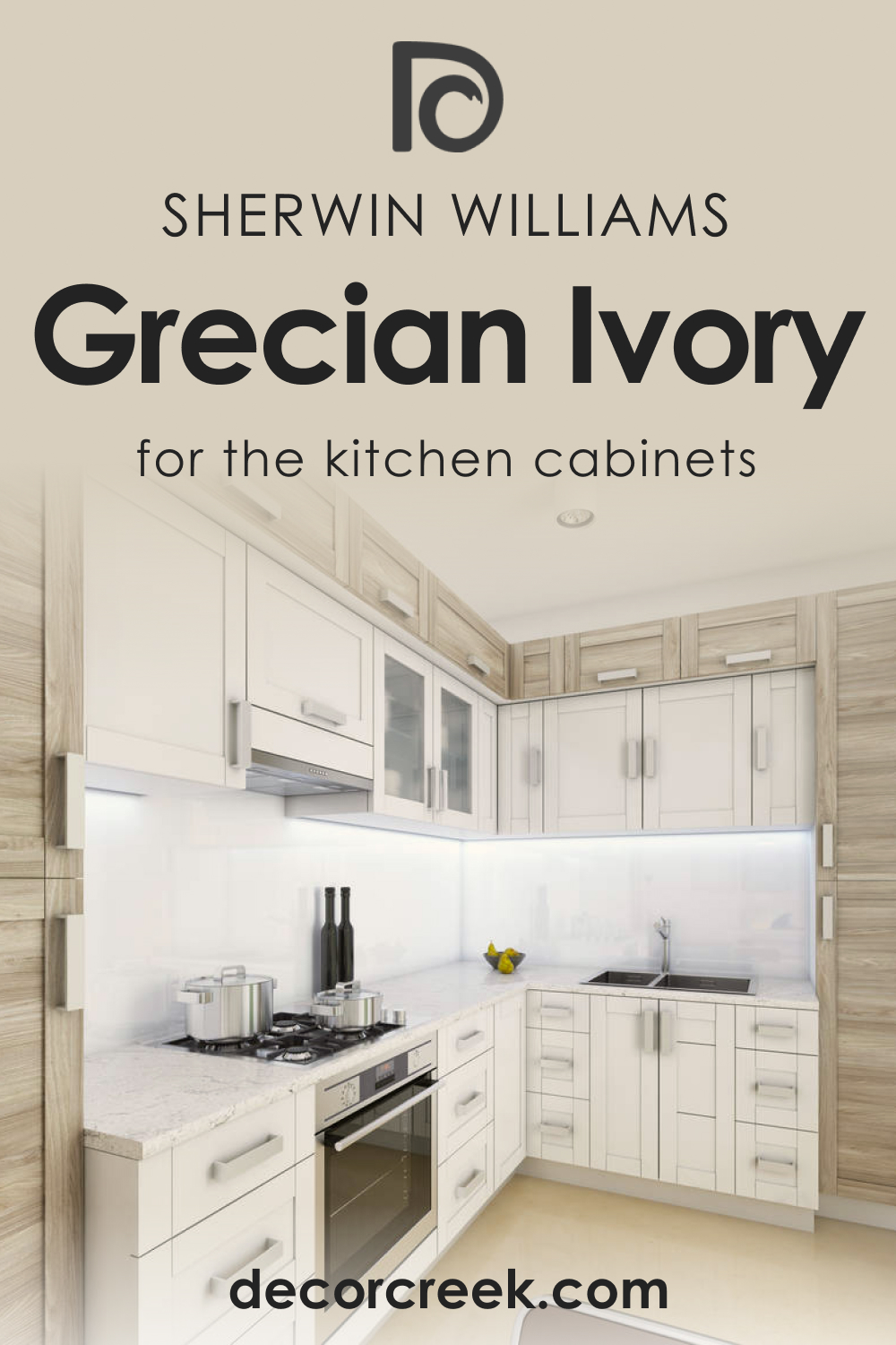 How to Use SW 7541 Grecian Ivory for the Kitchen Cabinets?