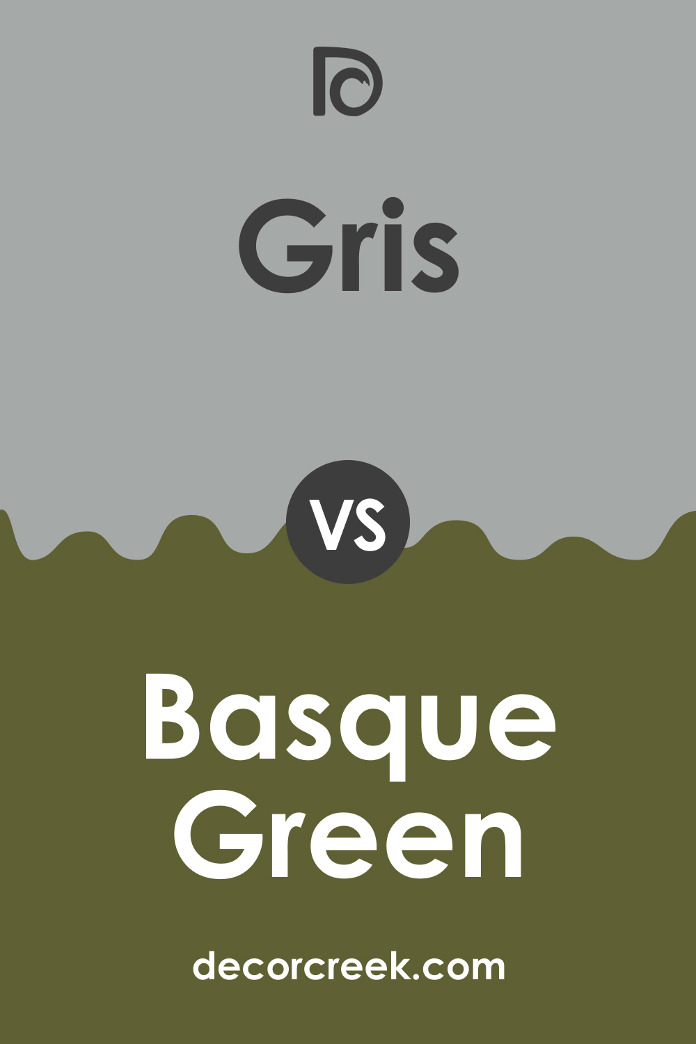 SW 7659 Gris vs. SW 6426 Basque Green