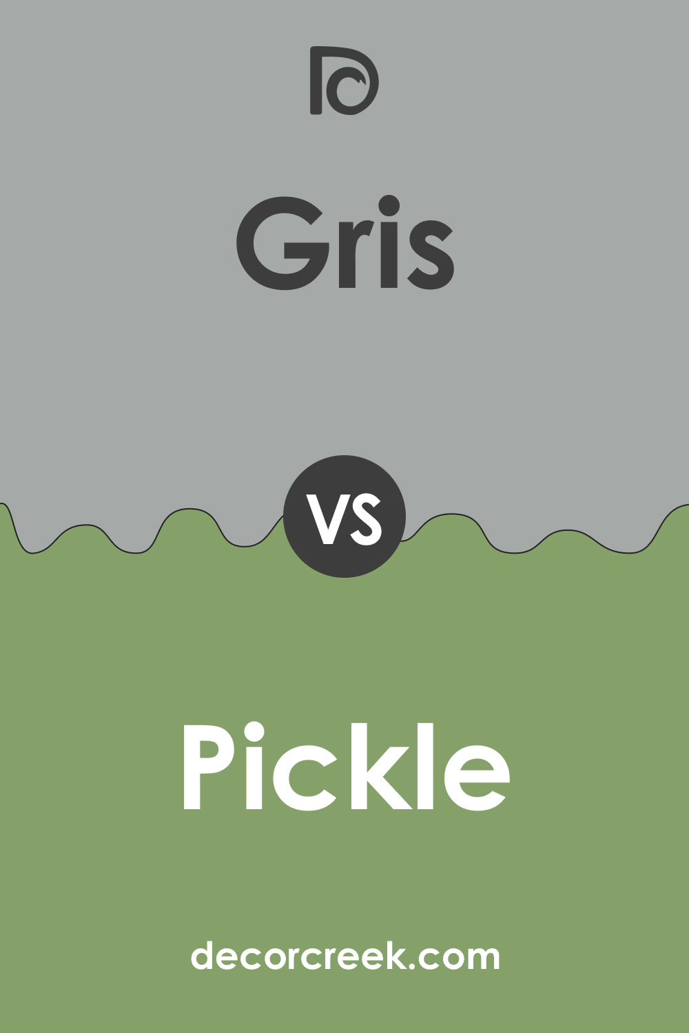 SW 7659 Gris vs. SW 6725 Pickle
