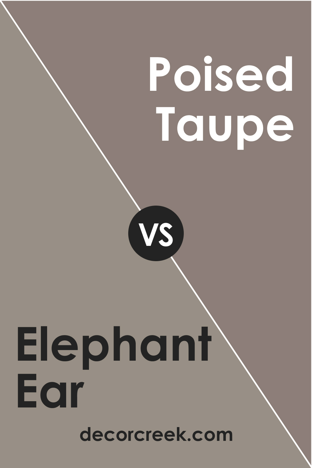 SW 9168 Elephant Ear vs. SW 6039 Poised Taupe