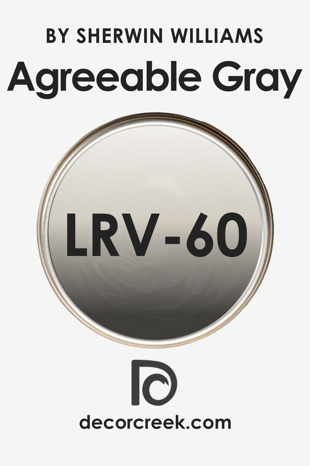 LRV of SW 7029 Agreeable Gray
