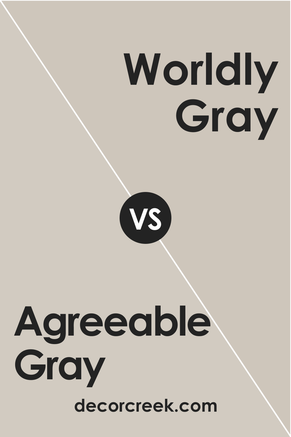SW 7029 Agreeable Gray vs. SW 7043 Worldly Gray