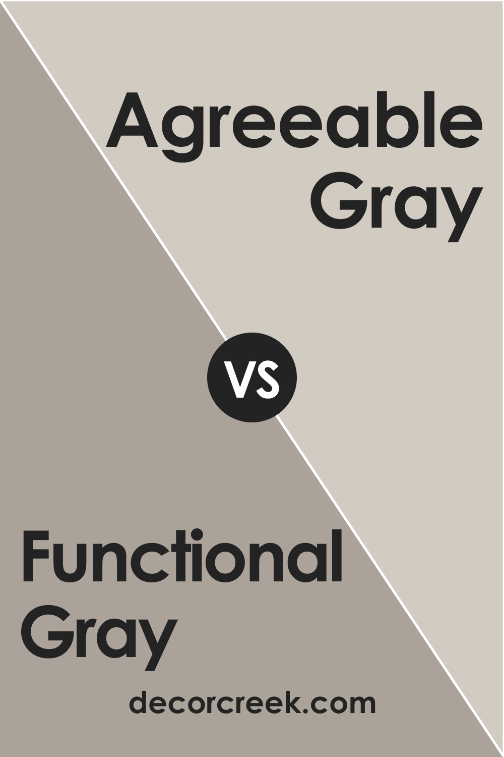 Functional Gray (SW 7024) vs. Agreeable Gray (SW 7029)