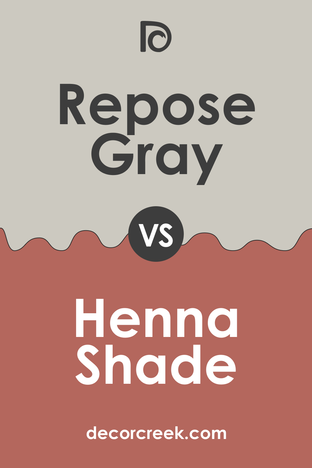 SW 7015 Repose Gray vs. SW 6326 Henna Shade