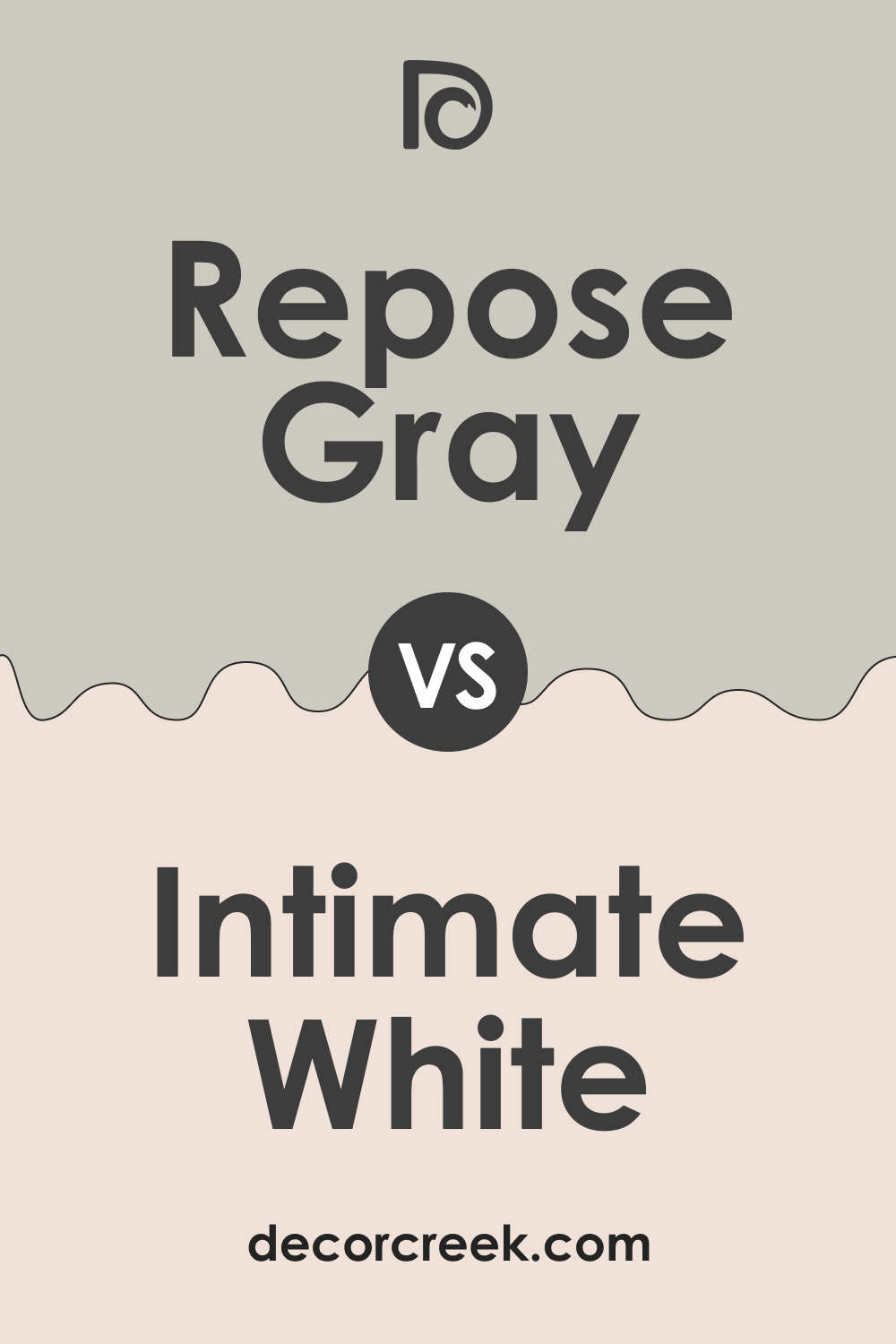 SW 7015 Repose Gray vs. SW 6322 Intimate White
