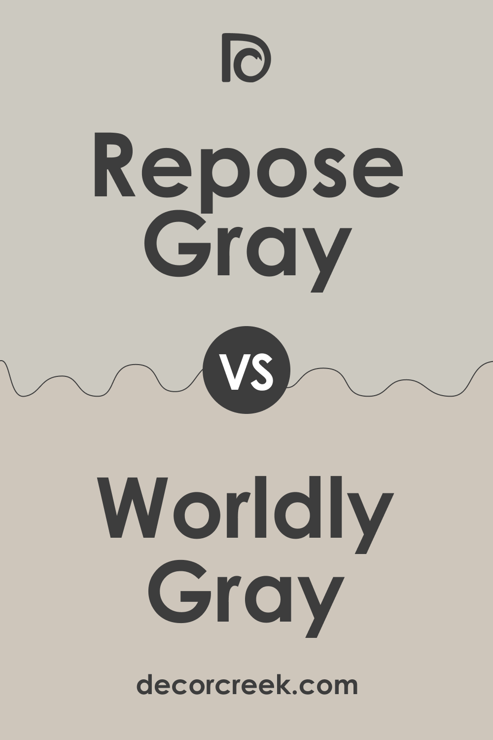 SW 7015 Repose Gray vs. SW 7043 Worldly Gray