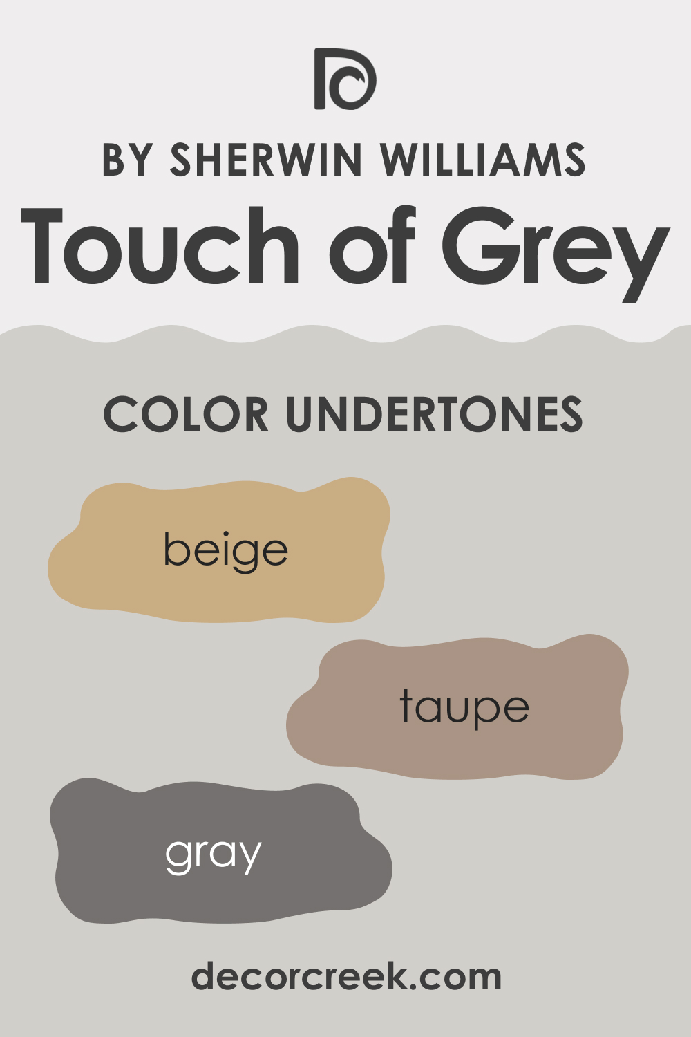 Undertones of SW 9549 Touch of Grey