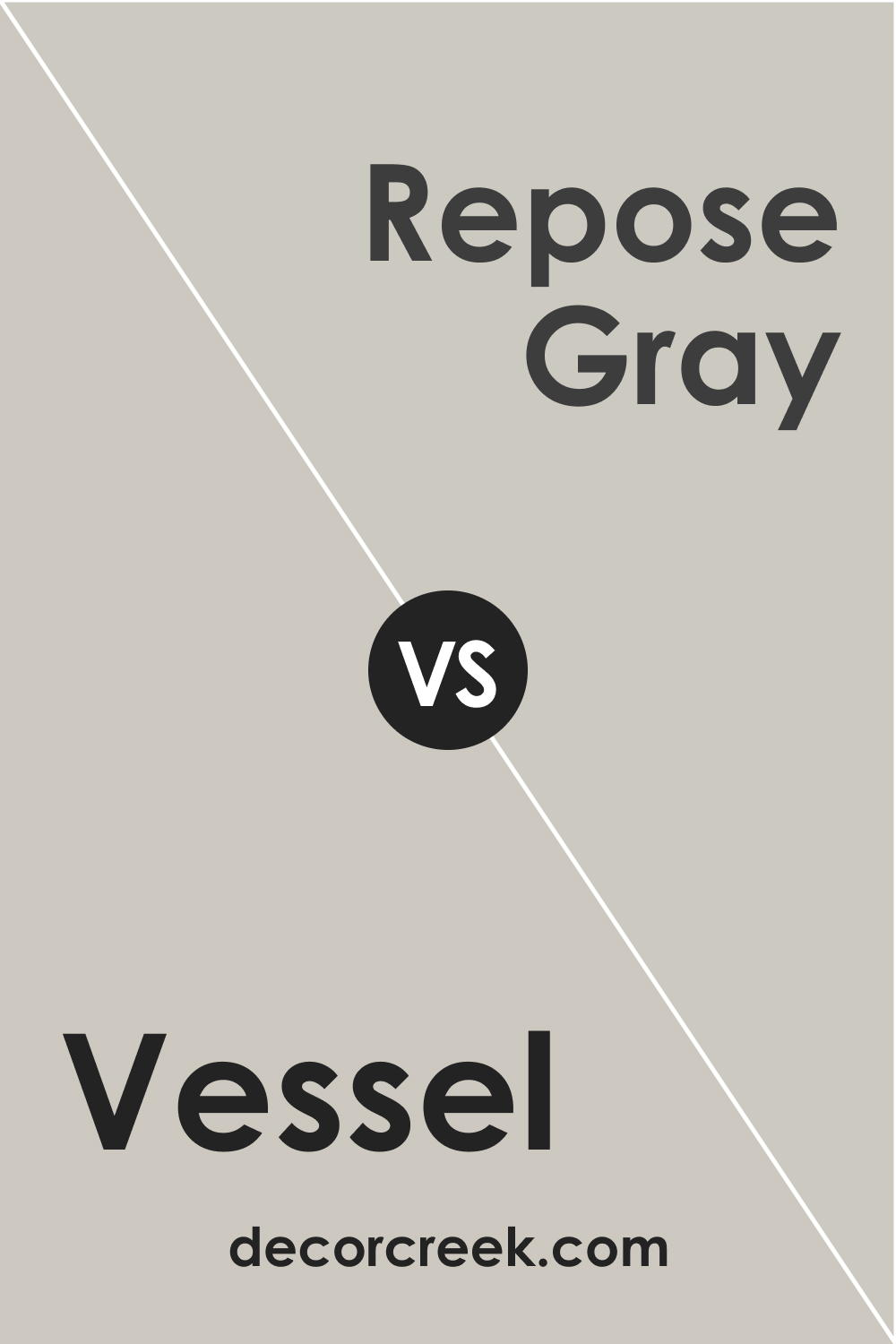 SW 9547 Vessel vs. SW 7015 Repose Gray
