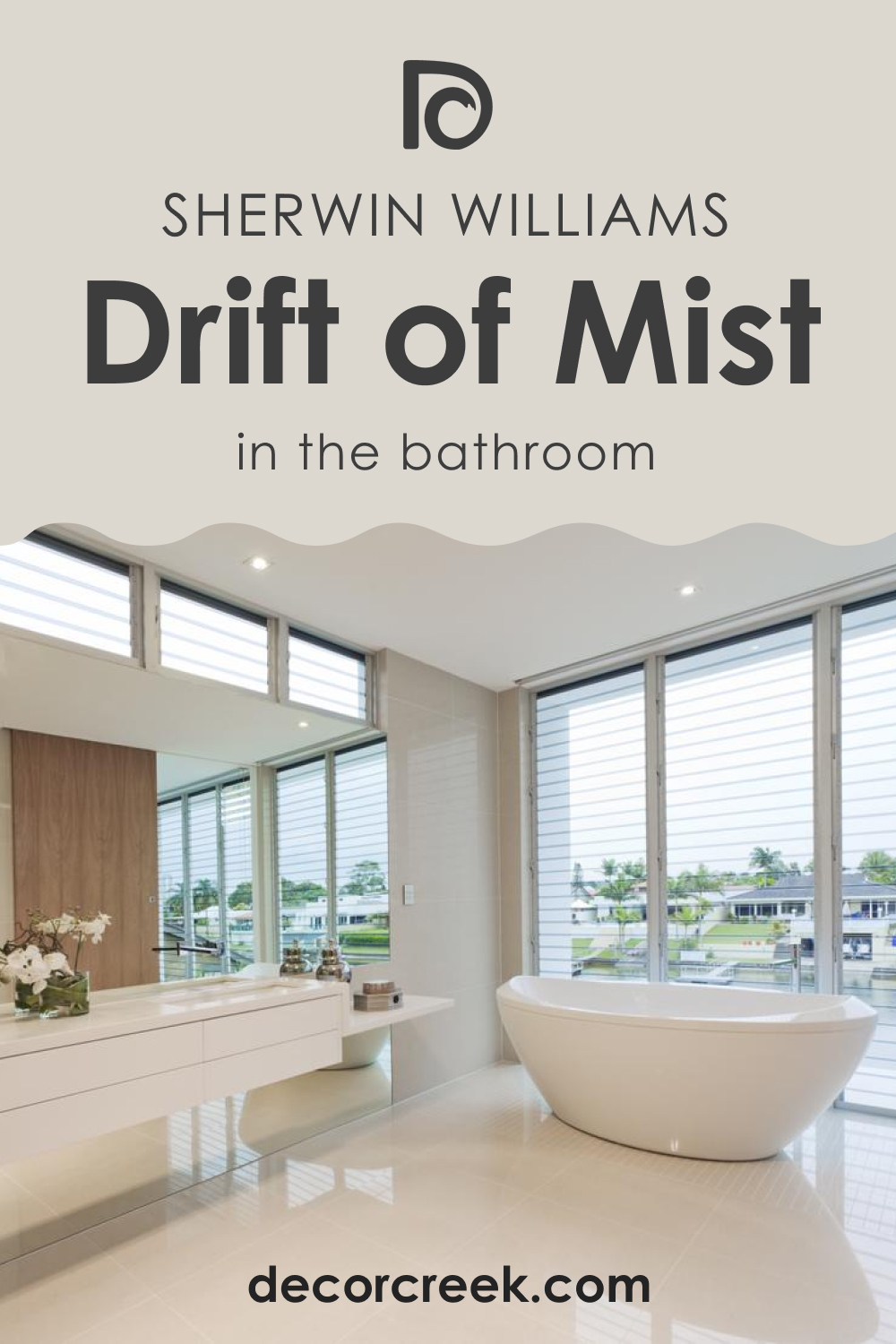 How to Use SW 9166 Drift of Mist in the Bathroom?