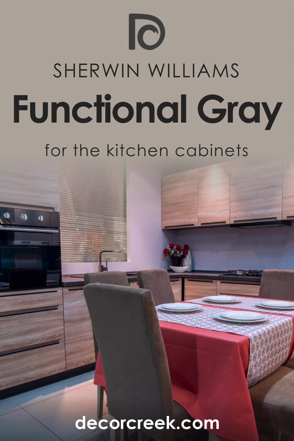 SW 7024 Functional Gray For Kitchen Cabinets