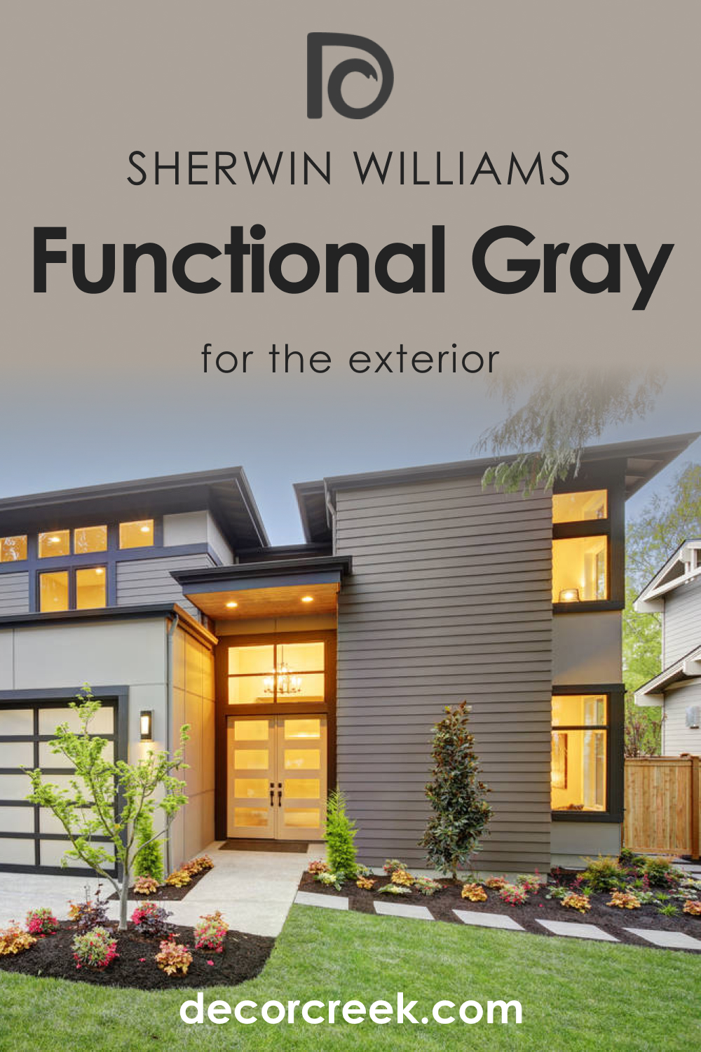 SW 7024 Functional Gray For an Exterior