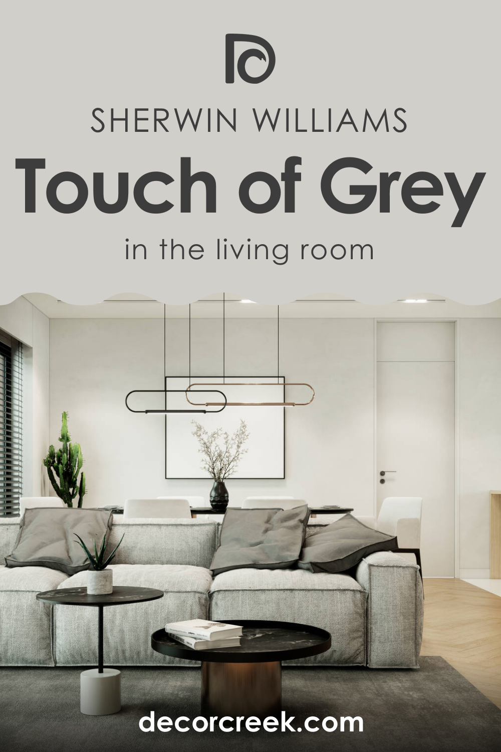 How to Use SW 9549 Touch of Grey in the Living Room?