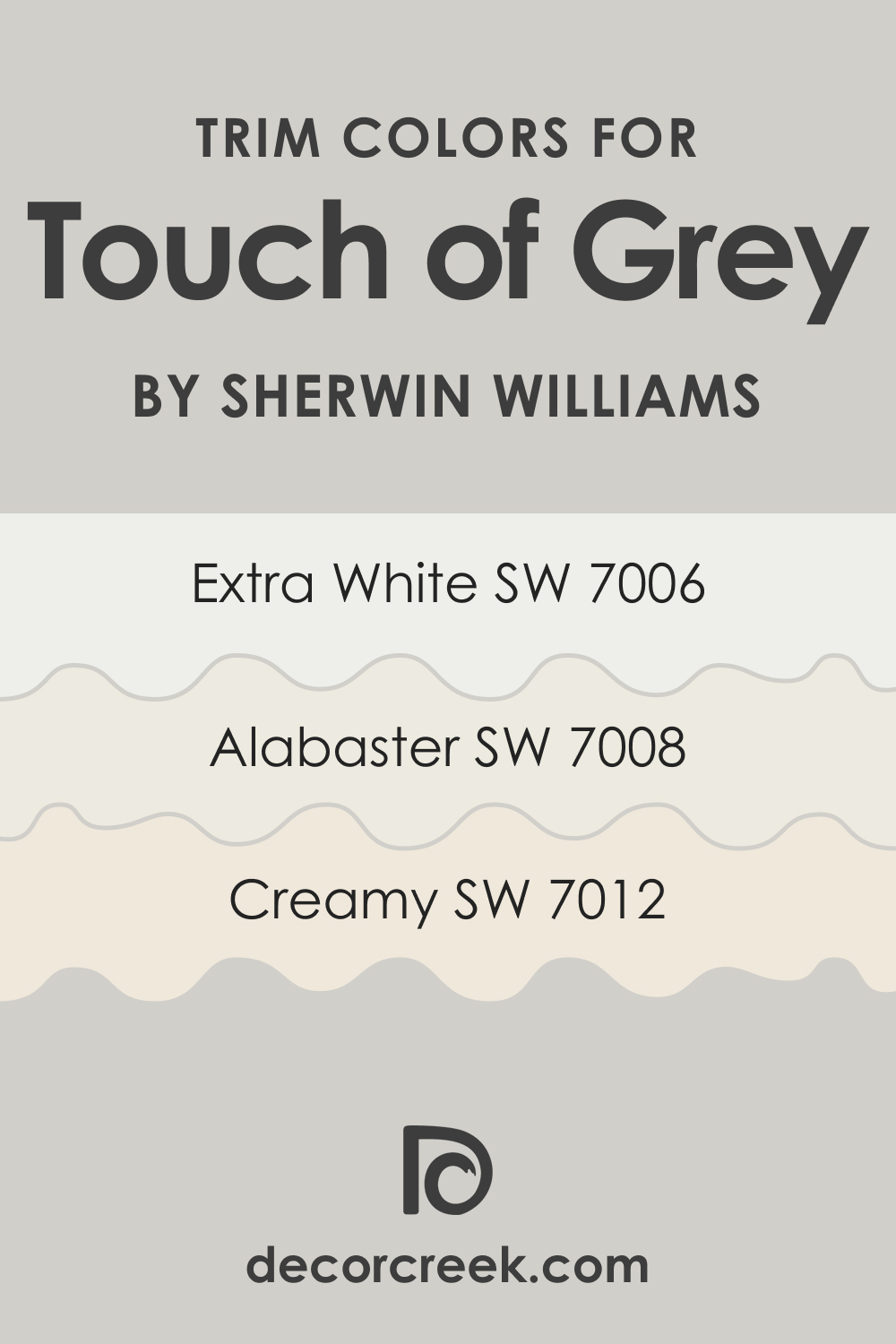 Trim Colors of SW 9549 Touch of Grey