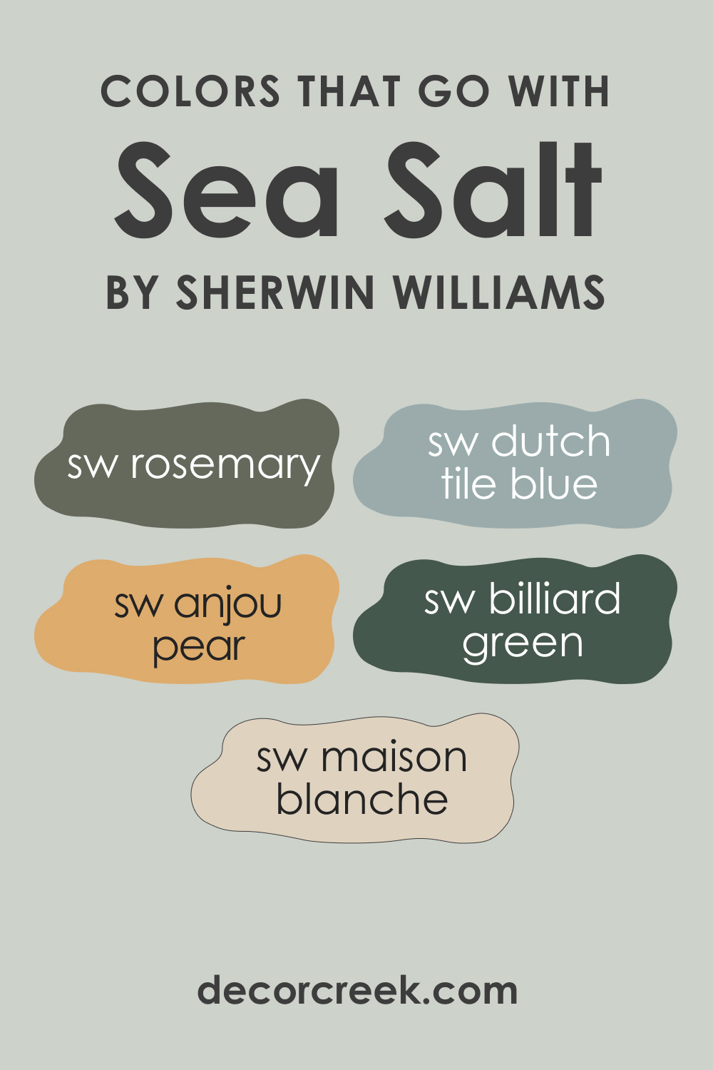 Colors That Go With Sea Salt SW 6204