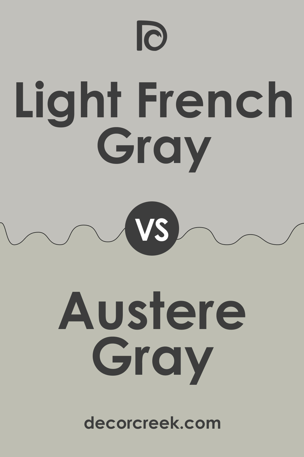 SW 0055 Light French Gray vs. SW 6184 Austere Gray