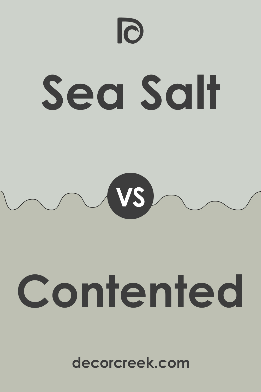 Sea Salt SW 6204 vs. SW 6191 Contented