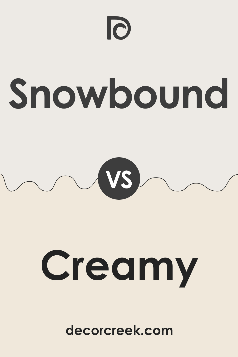 Snowbound SW 7004 vs. SW 7012 Creamy