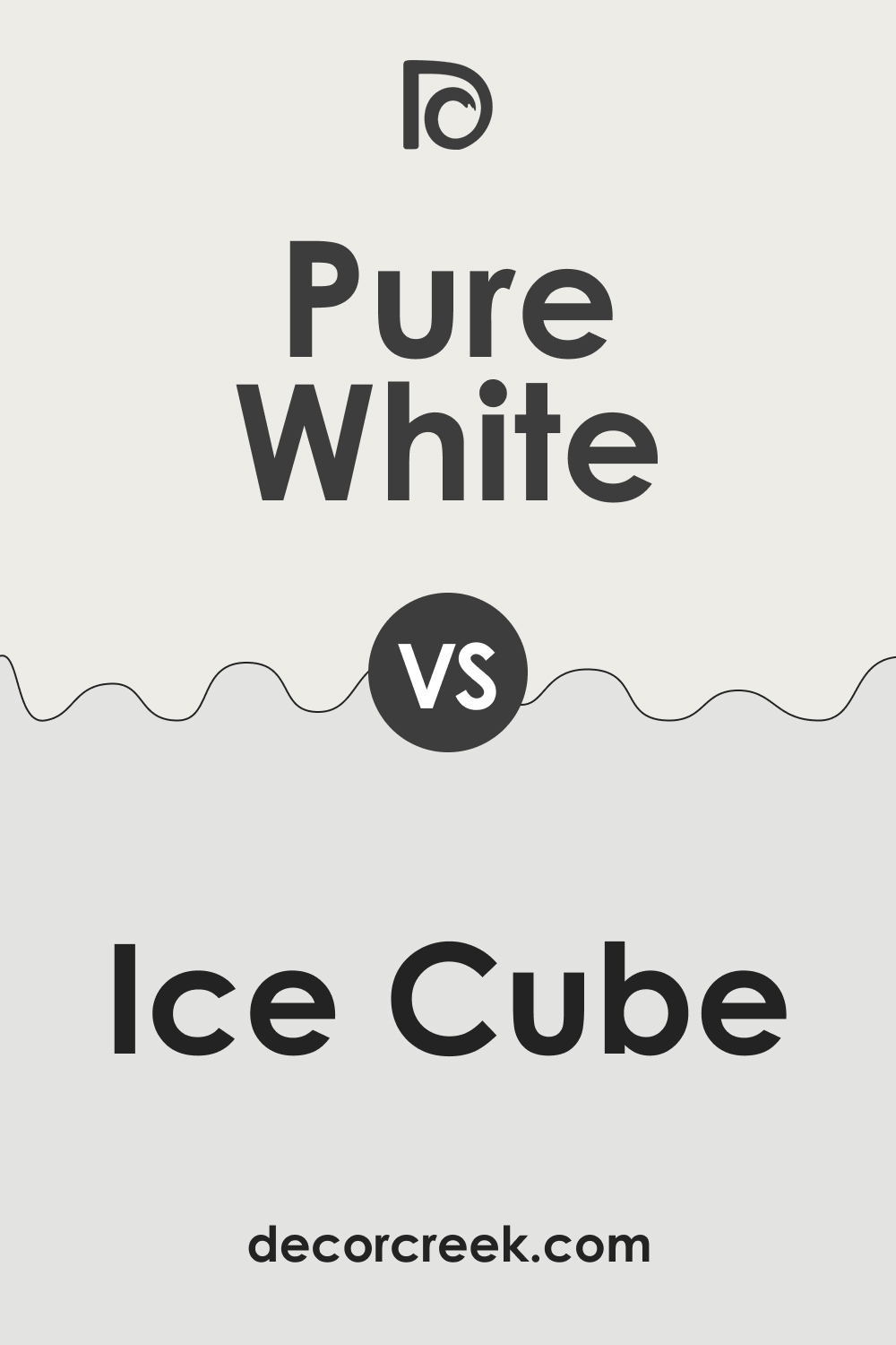 Pure White SW 7005 vs. SW 6252 Ice Cube