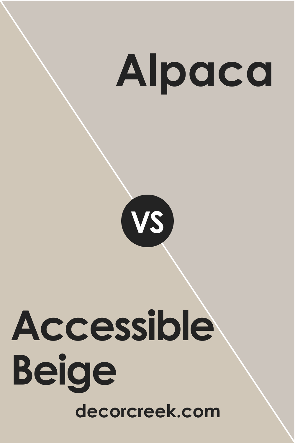 Accessible Beige SW 7036 vs. SW 7022 Alpaca