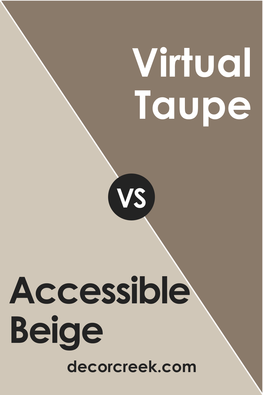 Accessible Beige SW 7036 vs. SW 7039 Virtual Taupe